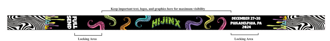 (10) Bulk Order 2024 HiJinx Souvenir Wristband (PRE-ORDER)